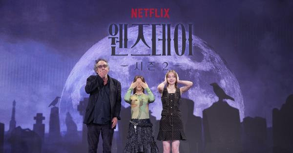 蒂姆·伯顿携主演团队抵韩宣传《星期三》第二季 引爆首尔热潮