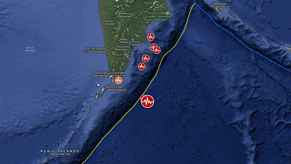 千岛群岛东部发生6.1级浅层地震